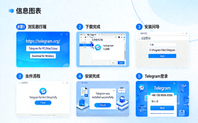 Telegram电脑版从官方网站下载到完成安装的详细步骤截图
