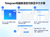 Telegram电脑版设置界面中语言选项切换为中文的详细步骤图示