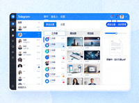 展示Telegram电脑版核心功能如多标签聊天、文件传输、群组管理的界面截图